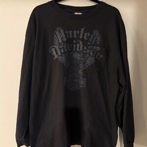 Harley-Davidson Black Graphic Long Sleeve Tee